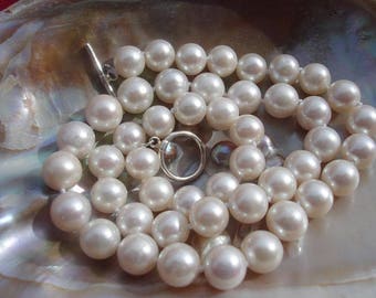 Freshwater Cultured Pearl Necklace Size 6.5-7.5 Lg 45CM or Custom Made