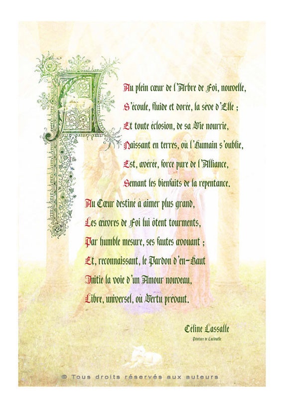 Poème français moderne // Format medium