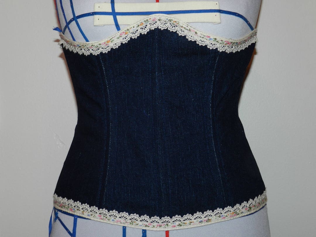 Cinta modeladora jeans com acabamento em Portugal