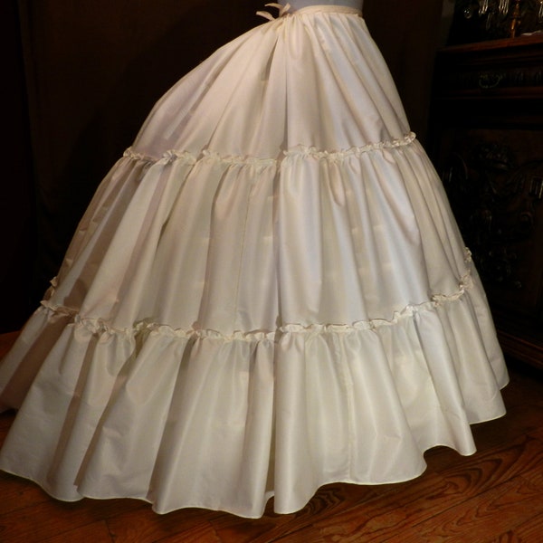 Großer elliptischer Krinoline-Petticoat Second Empire Victorian Fashion 1850er bis 1870er Bürgerkriegszeit für historische Kostüme