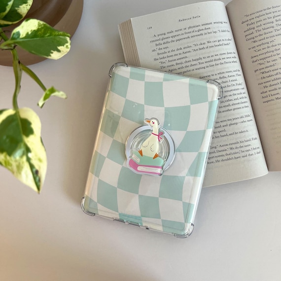 Reading Goose Magnetic Kindle Grip, Silly Goose MagSafe Kindle Grip, Magnetic Kindle Holder, Kindle Accessories, Bookish Gifts for her