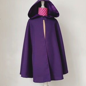 Sorcerer's cape, magician's cape, ideal Halloween, Christmas gift, carnival, purple image 2