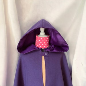 Sorcerer's cape, magician's cape, ideal Halloween, Christmas gift, carnival, purple image 4