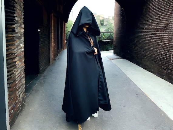 Cape de sorcier cape de magicien ideale Halloween cadeau Noel carnaval noire Etsy France