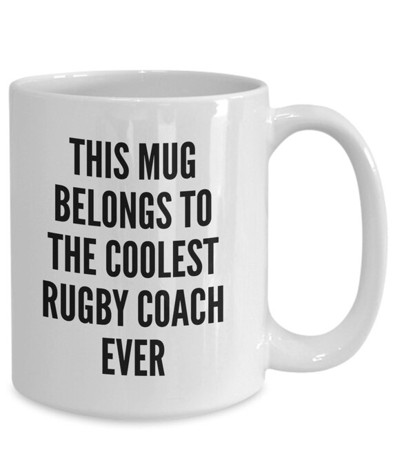 Gift for Rugby Coach Rugby Coach Gift Idea Rugby Coach Mug Etsy