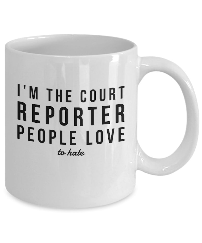 Court Reporter Gift Court Reporter Coffee Mug Funny Court Etsy