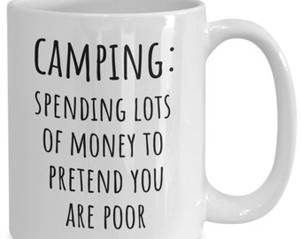 Funny Camping Gifts, Funny Camping Mug, Camping Gift Ideas, Camping Coffee Mug, Camping Gifts, Camping Coffee Cup, Camping Funny Gifts