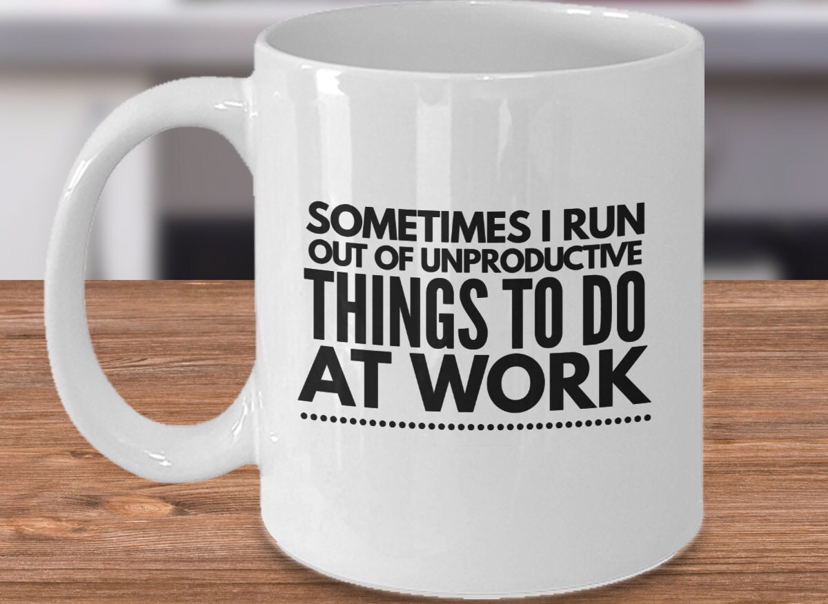 Funny Office Gift Work Coffee Mug Lazy Worker Gift for Lazy Etsy
