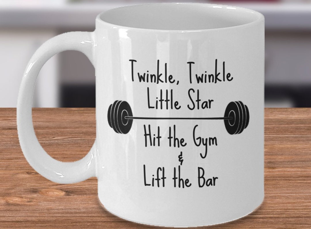 Onebttl Weightlifting Workout Gifts Mug for Men Women