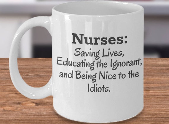 Avoir Images Sauver La Vie Mug Mug Infirmiere Humour Funny Cadeaux Etsy dernière salutations