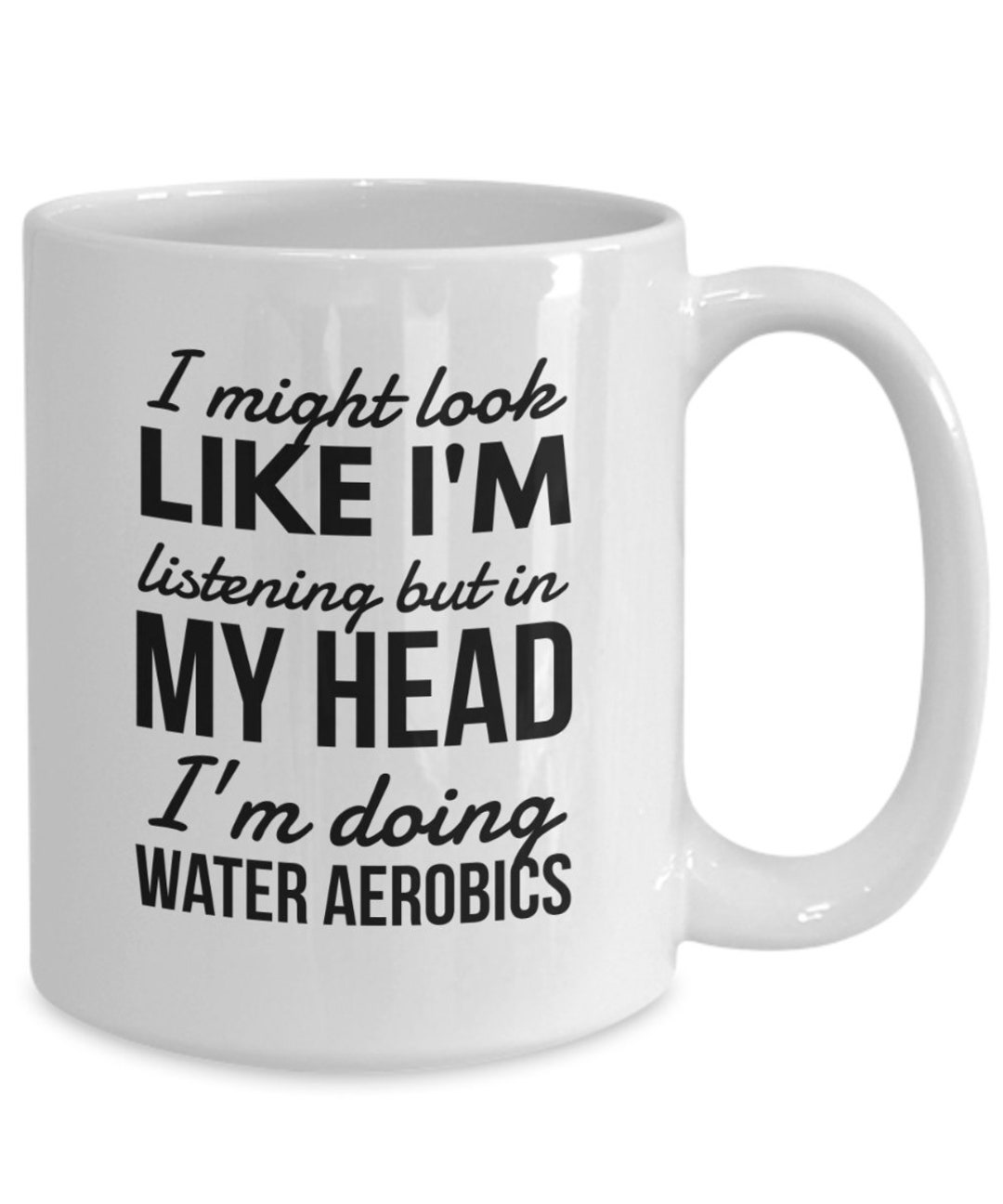 Water Aerobics Instructor Gift Water Aerobics Mug Water Etsy