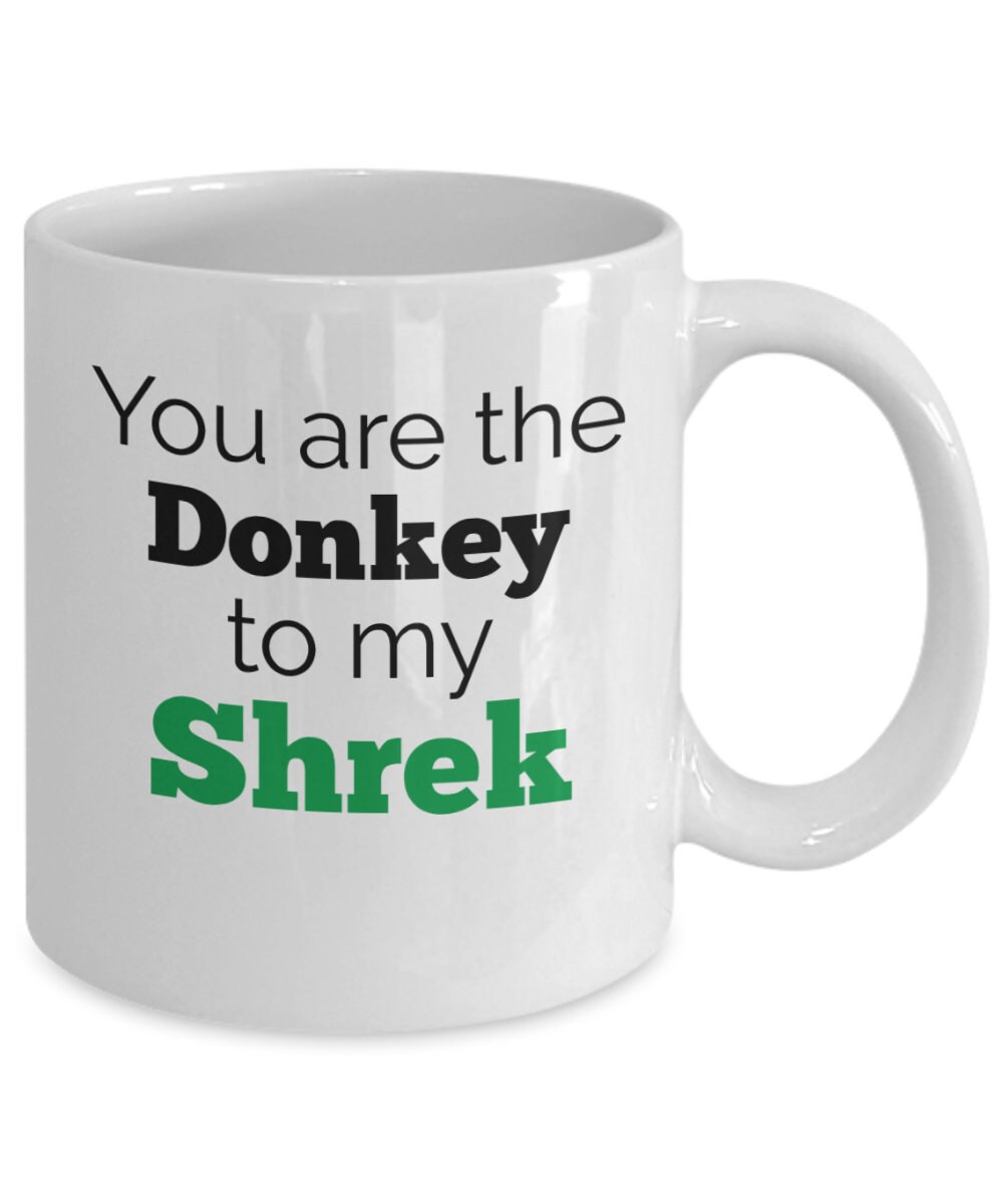 Shrek (Shrek & Donkey) Ceramic Coffee/Tea Mug, Multi-Colour, 11 oz