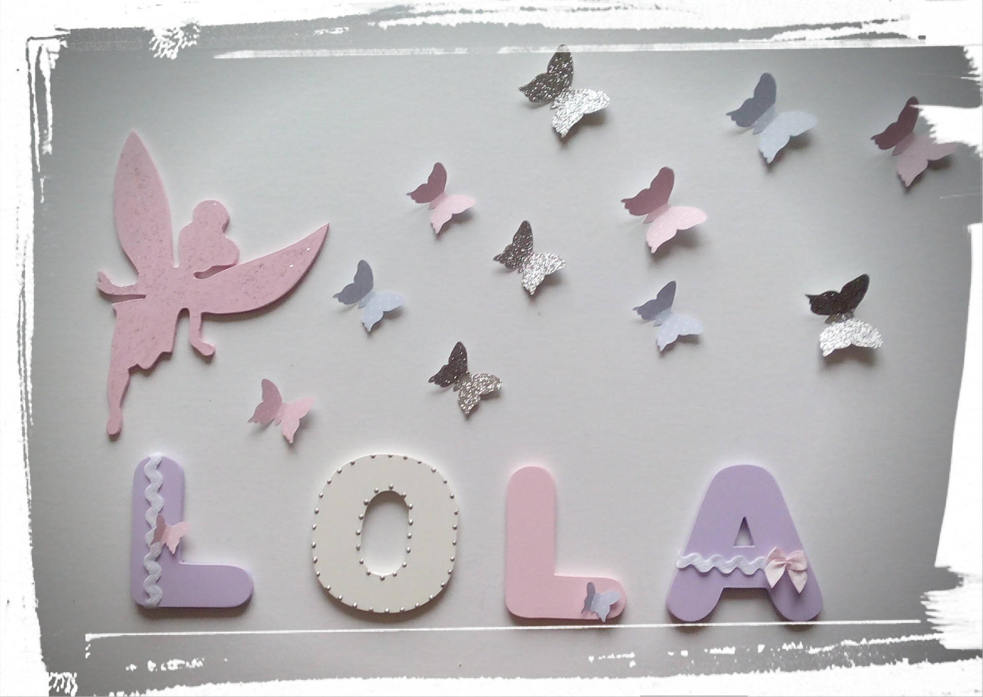 Lettres en Bois Prénom/ Lettres à Coller/ Prénom Personnalisé/ Décoratives/ Cadeau de Naissance