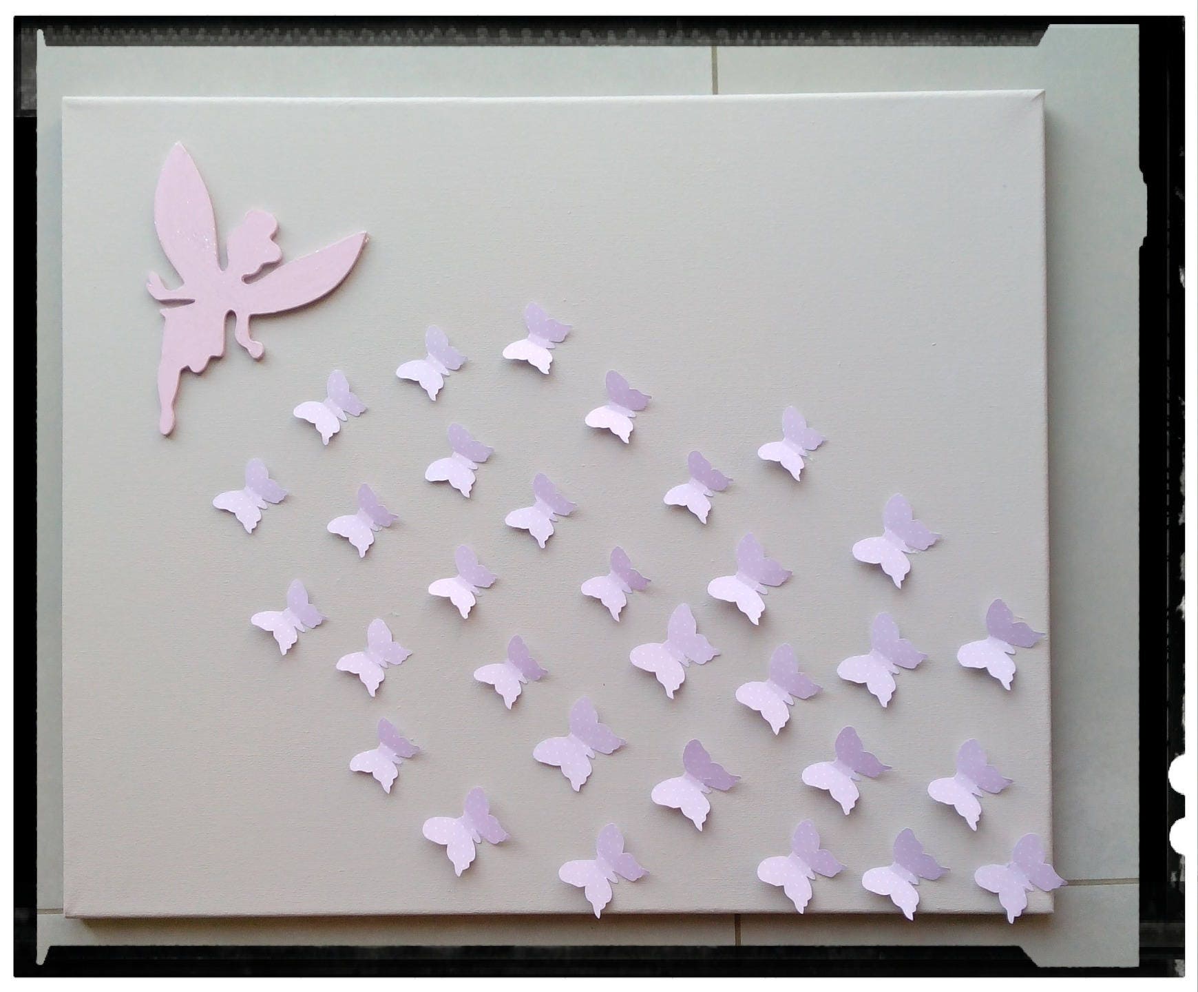 Tableau Enfant Fée Clochette Chambre Fille