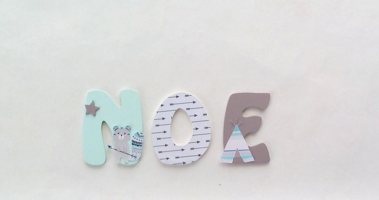 Lettres en Bois, Prénom Bois, Stickers Prénom, Prénom Personnalisé, Plaque de Porte, Lettres Décorat