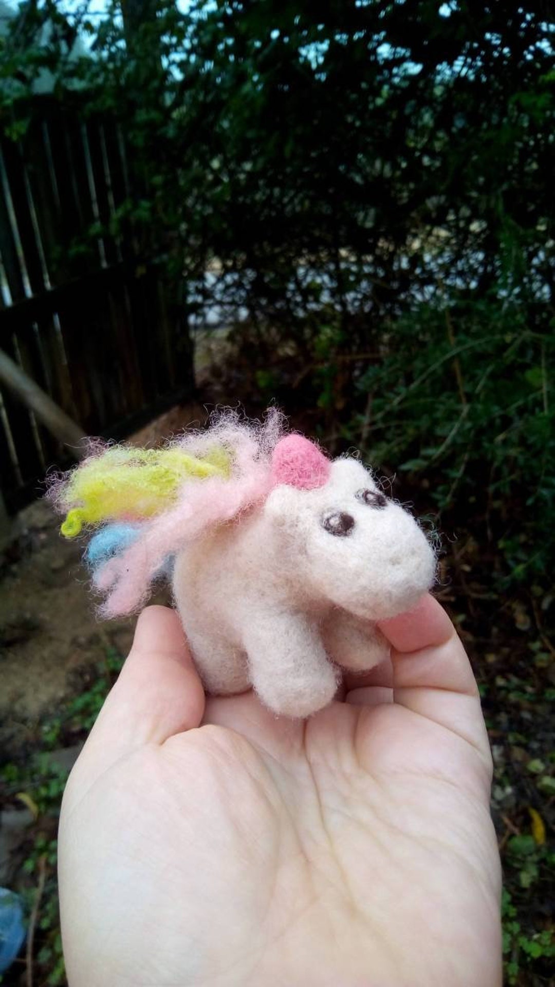 Tiny Baby Unicorn Soft Toy Miniature Needle Felted Animal Etsy