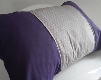 50x30cm taupe & white pillow cover
