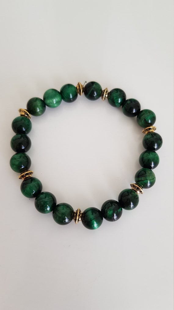Green tiger eye sale necklace