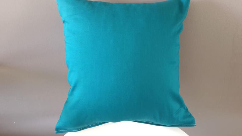 100/% cotton Teal pillow cover