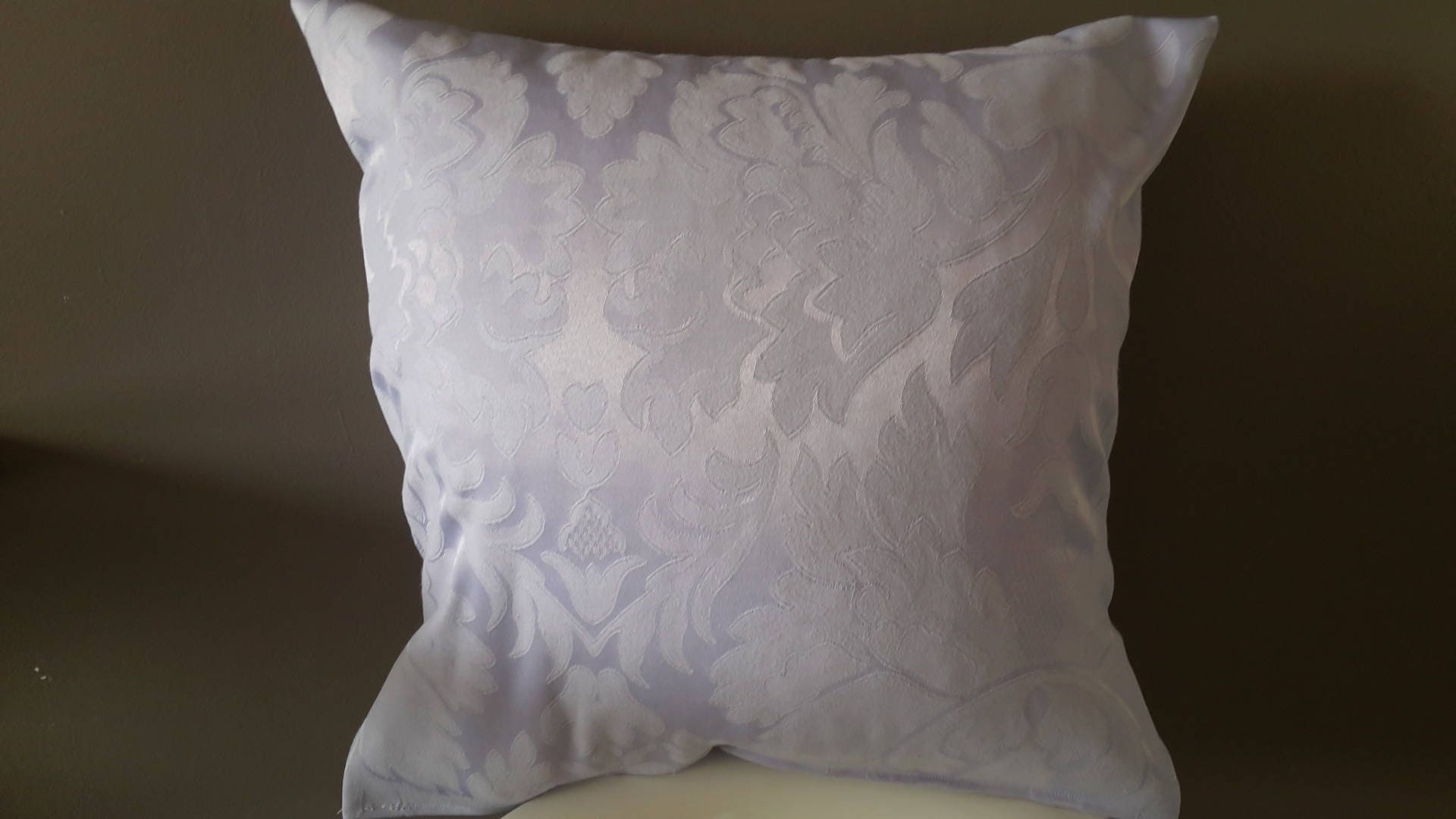 Housse de Coussin 40x40 cm; Tissu Jacquard Lavande