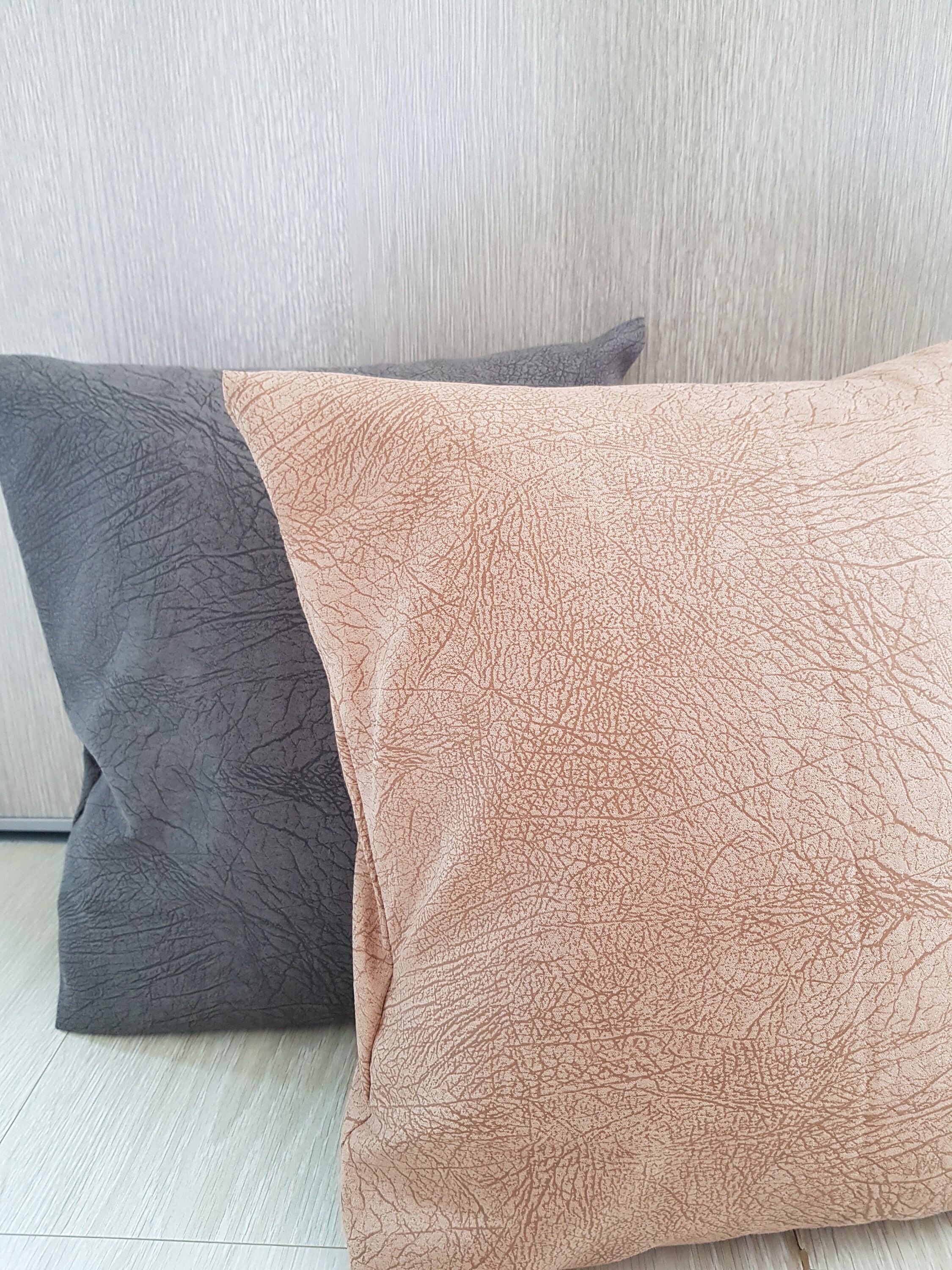 Lot de 2 Housses Coussin 40x40 cm; Tissu Microfibre