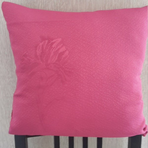 Housse de coussin rose framboise 40x40 cm