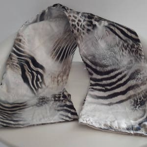 SAFARI satin scarf 100x17 cm image 2