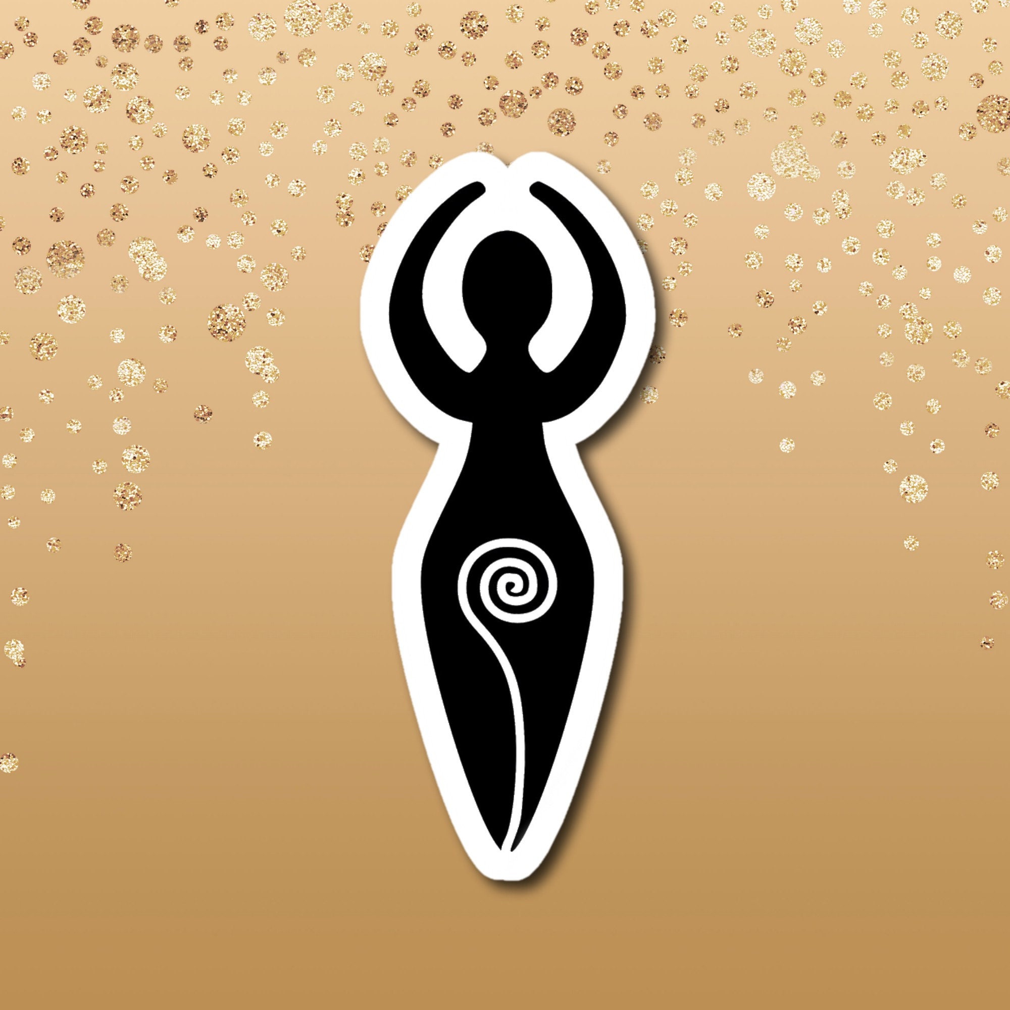 Wiccan Goddess Sticker Wiccan Sticker Decal Etsy