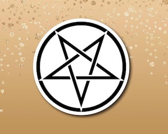 Pentagram Sticker | Wiccan Sticker | Decal