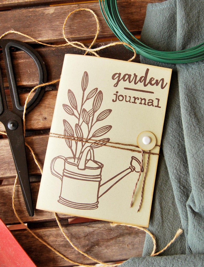 Handmade Gardening Journal With Recycled Paper Gift for Etsy