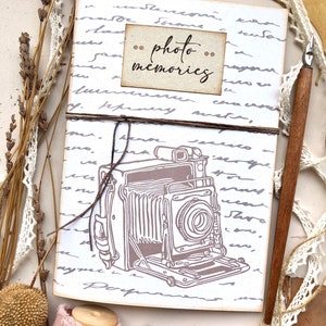 Album fotografico personalizzato, album fotografico fatto a mano in carta riciclata, album foto sostenibile, regalo per lei, per fotografi