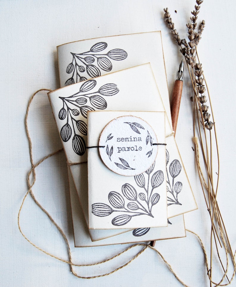 Handmade stationery set with plantable paper Etsy