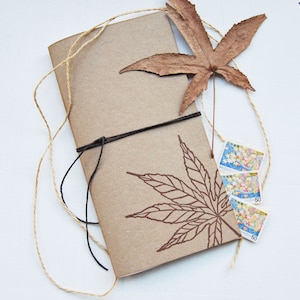 Refill per Midori Traveler, quaderno fatto a mano in carta riciclata, quaderno misure standard per Midori Traveler, regalo per viaggiatori