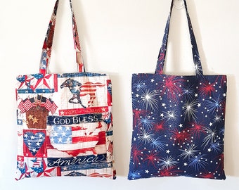 American flag, USA, Patriotic Tote Bag, Forth of July, Celebration, Holiday Special, Shopping/Eco bag