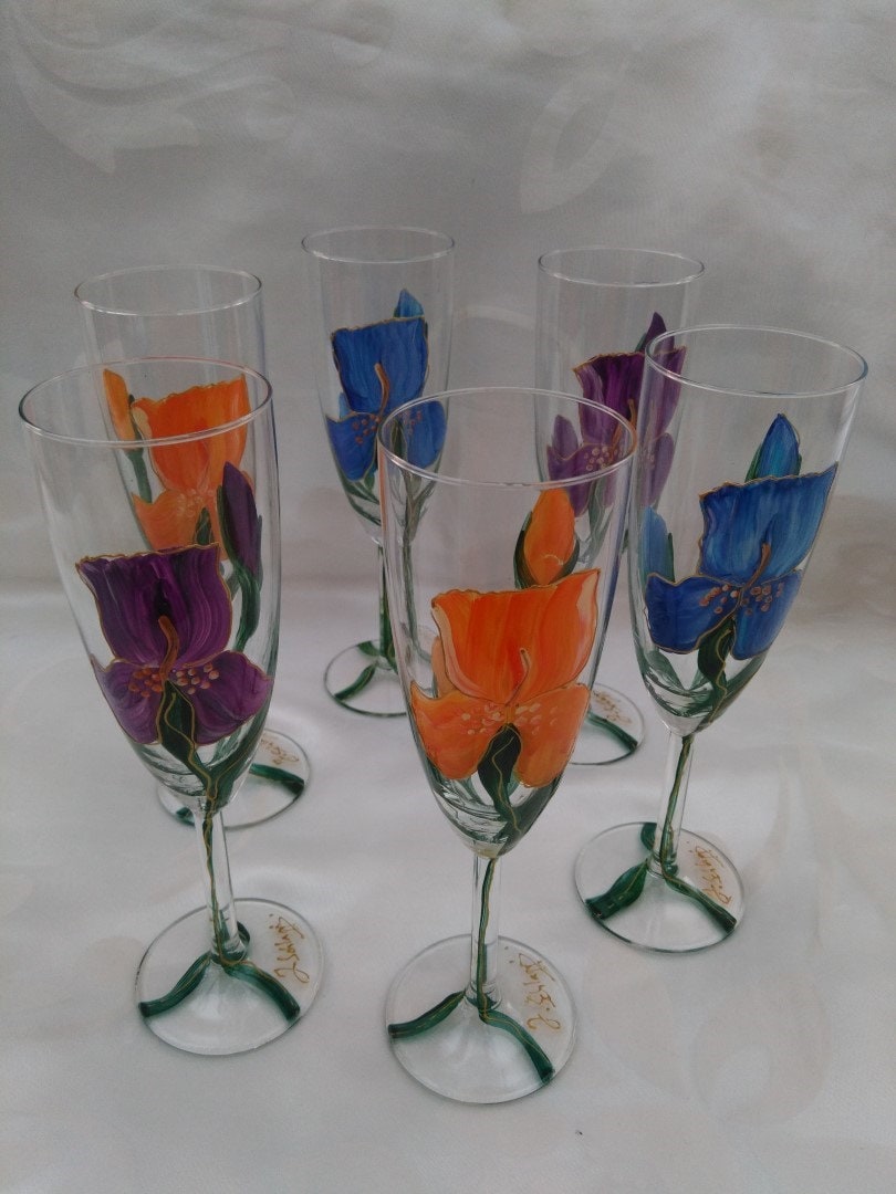 Flute Champagne Iris