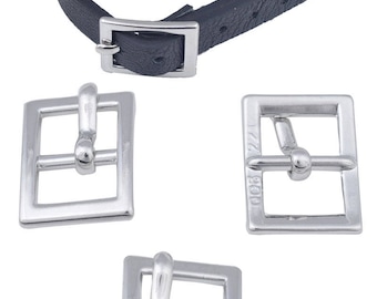 Loop leather belt buckle for leather 10 mm maximum
