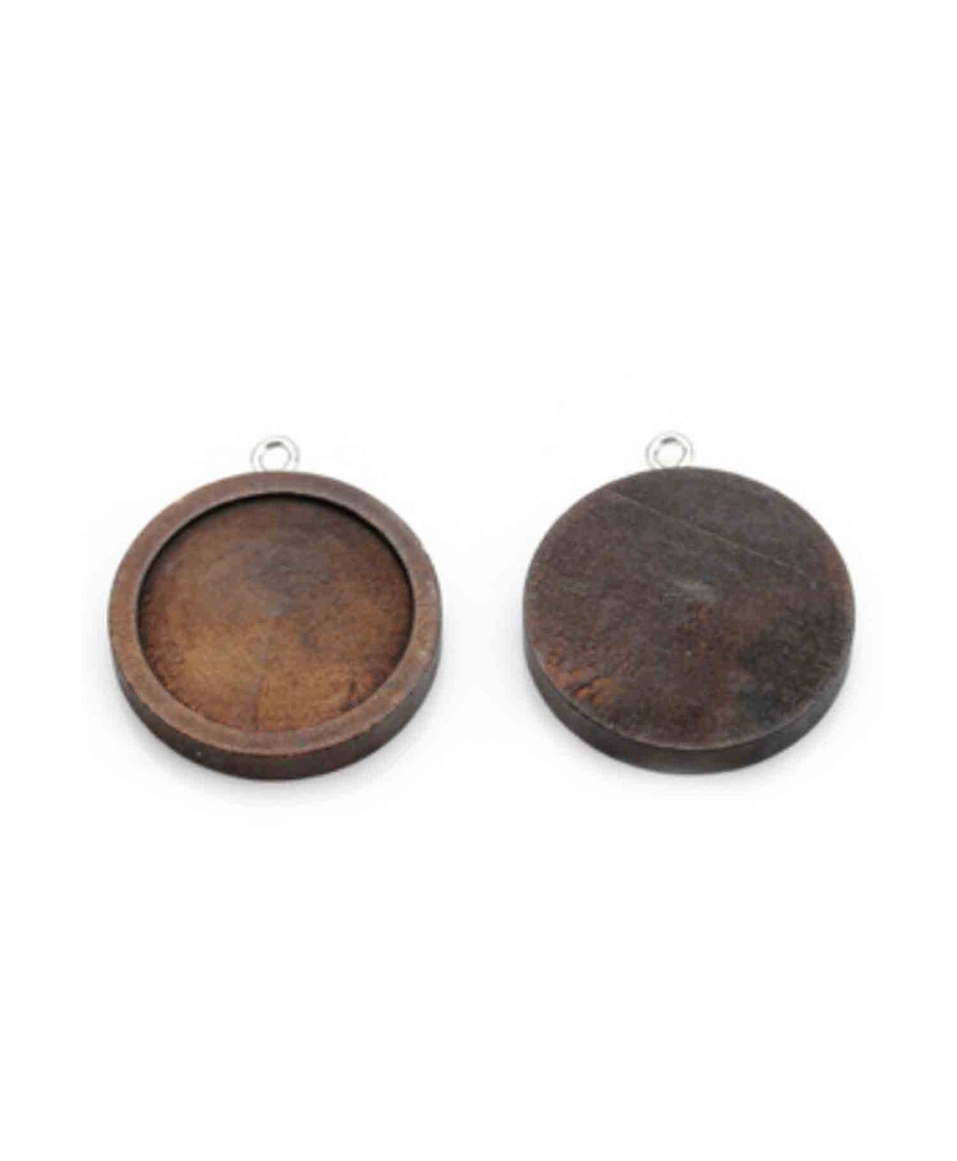 JINJUMEI Kit 20 Ensembles Cabochons Vierges Avec Porte-Clés - Alliage + Verre Rond 25mm Pour Bijoux Et DIY