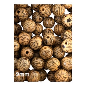 Natuurlijke plantenzaad Starmoon Bodhi 6/8/9/10 mm, Lotus Bodhi gebeds Mala kralen 9 mm