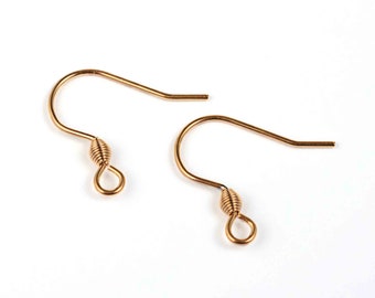 Hook Earring Support,Gold Stainless Steel,10Pcs Set