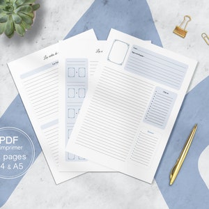 Tarot journal PDF à imprimer 42 fiches en français à télécharger et imprimable aux formats A4 et A5 image 4