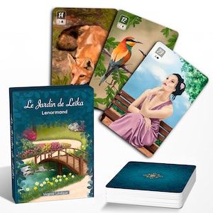 Oracle Lenormand Leïkas Garten, ein Wahrsagespiel mit 36 Karten, basierend auf dem Petit Lenormand-System