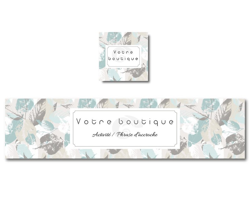 Custom Banner Pastel Foliage Etsy Banner Banner Design Etsy