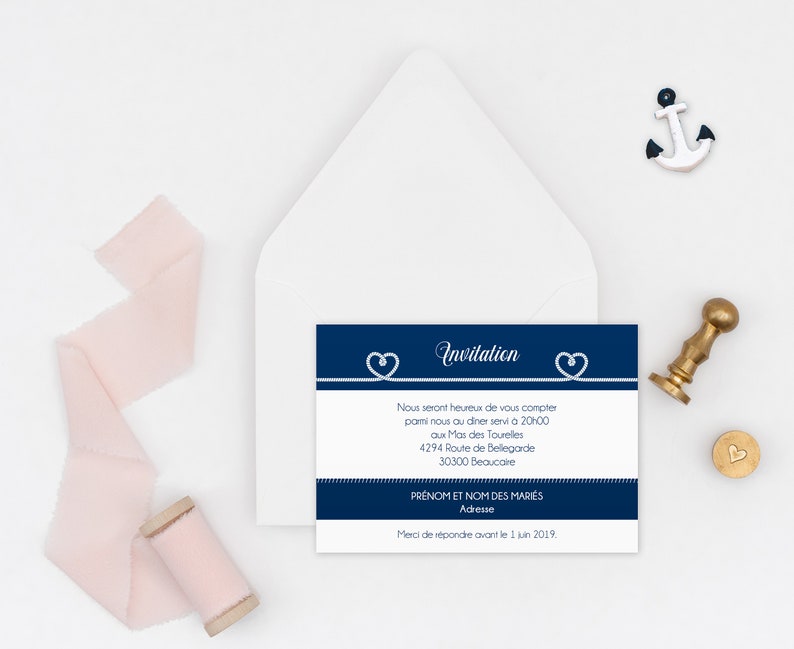 Map Theme Navy Ready To Print Pdf Wedding Invitation Card Etsy