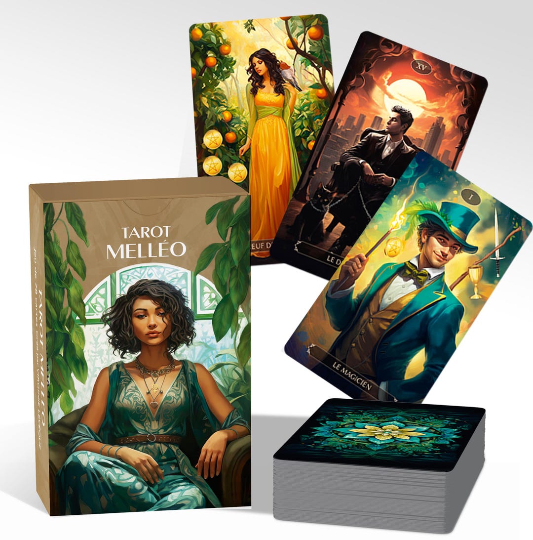 JEU DE TAROT HERON 78 CARTES Dans Sa Boite Règles Du Jeu COLLECTION D Imgx300 3094