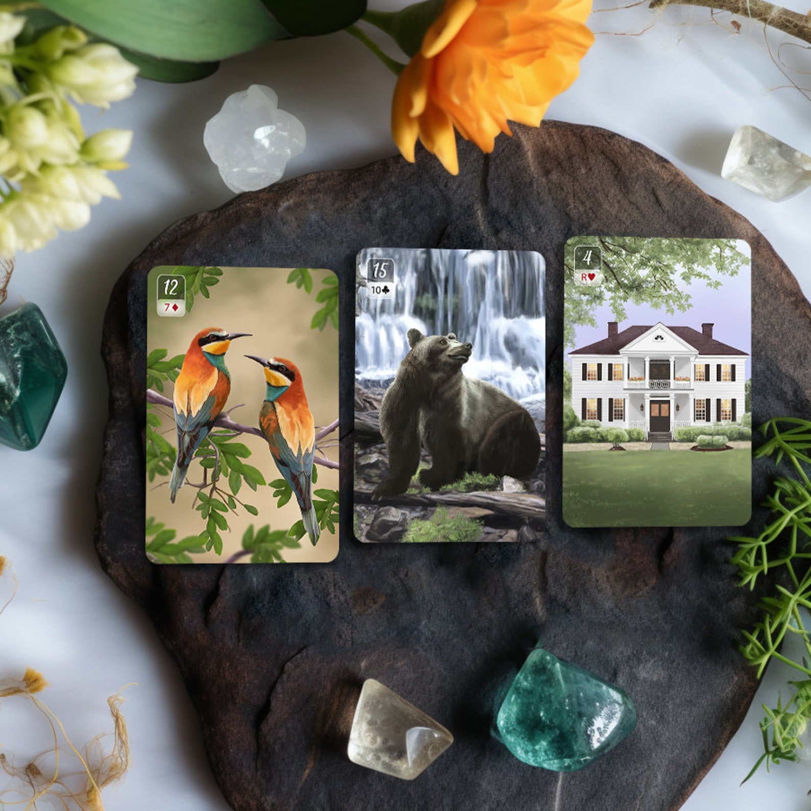 oracle-divinatoire-le-jardin-de-le-ka-lenormand-un-jeu-divinatoire-de
