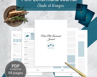 Petit Lenormand journal PDF 88 sheets to print in A4 format