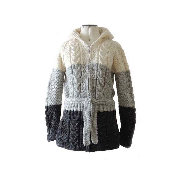 hooded cardigan sweater