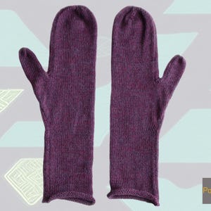 Women gloves, knitted mittens baby alpaca, women alpaca wool mittens, winter alpaca gloves barney blue mélange alpaca woolen women&#39;s gloves.