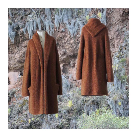 Capote Coat Alpaca Cardigan Hand 