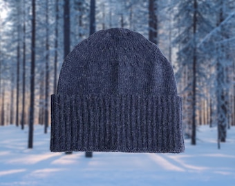 Classic Fisherman beanie made from 100% alpaca keep your head warm this winter.